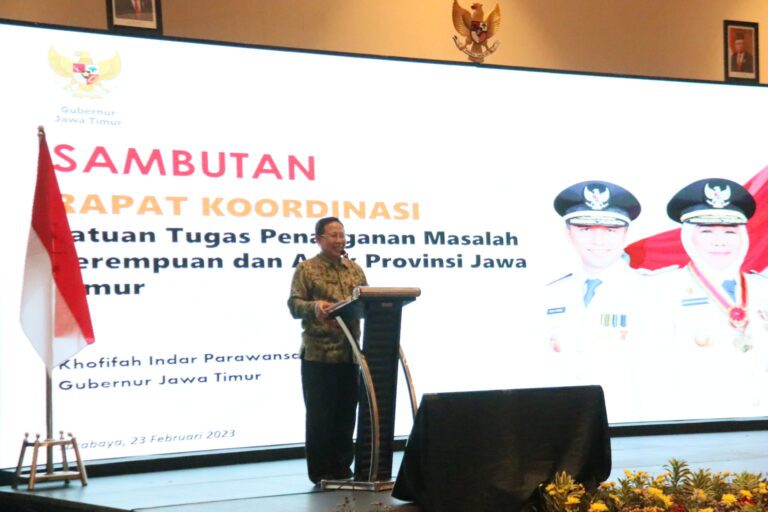 Jatim Gelar Rapat Koordinasi Satgas Penanganan Masalah Perempuan dan Anak