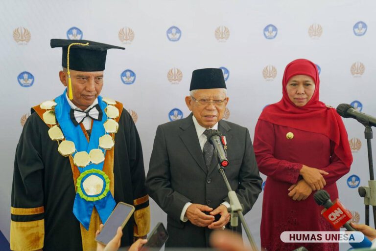 Wapres Ma’ruf Amin Resmikan Tiga Gedung di Unesa