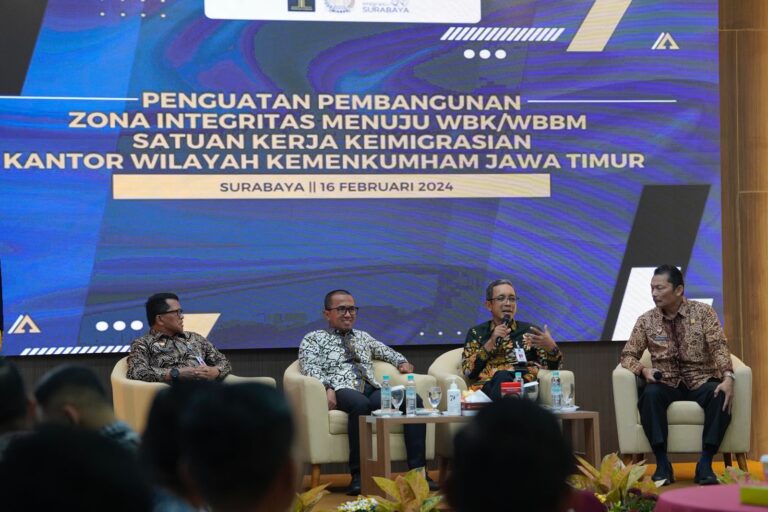 Kemenkumham Jatim Tegaskan Komitmen Bangun Zona Integritas di Satker Keimigrasian