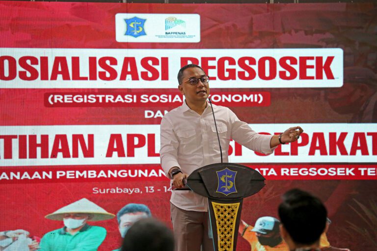 Wali Kota Eri Cahyadi Gandeng Bappenas Sinkronkan Data Kemiskinan Surabaya tahun 2022-2024