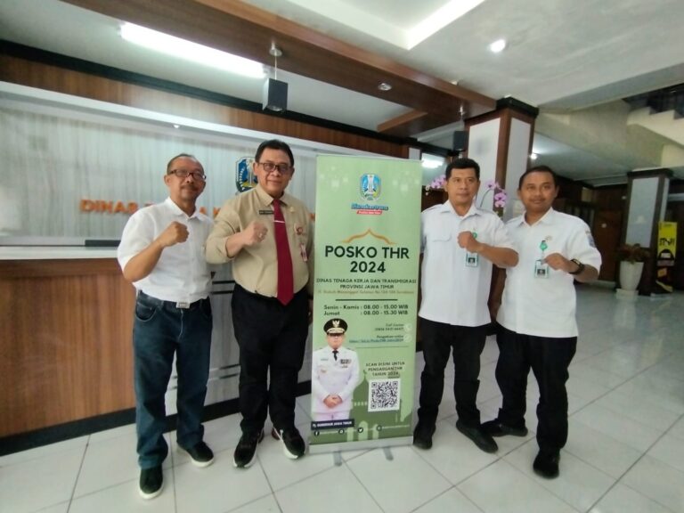 Pemprov Jatim Membuka Posko Pelayanan THR Keagamaan Secara Langsung dan Online