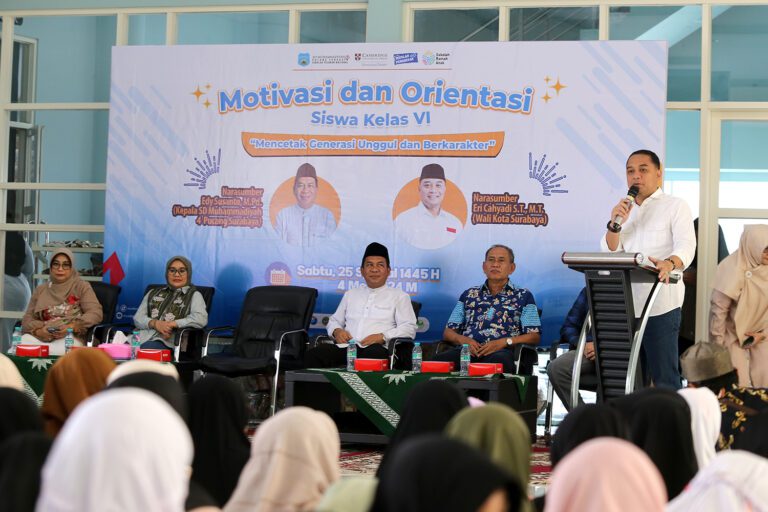 Jadi Motivator di SD Muhammadiyah 4 Surabaya, Wali Kota Eri Cahyadi Tanamkan Soal Kejujuran pada Siswa