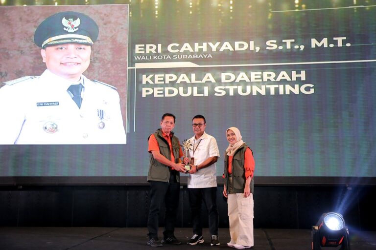 Wali Kota Eri Cahyadi Raih Penghargaan Kepala Daerah Peduli Stunting