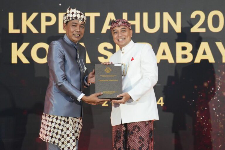 Surabaya Raih WTP Dua Belas Kali Berturut-turut, Wali Kota Eri Cahyadi: Wujud Transparansi Pelayanan