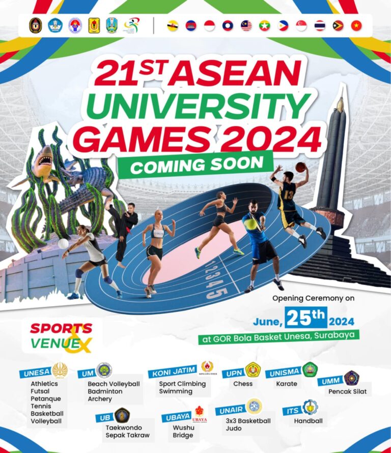 Delegasi Negara ASEAN Siap Rebut Medali pada 21 Cabor, ASEAN University Games (AUG) 2024 Mulai Bergulir 25 Juni di Surabaya-Malang
