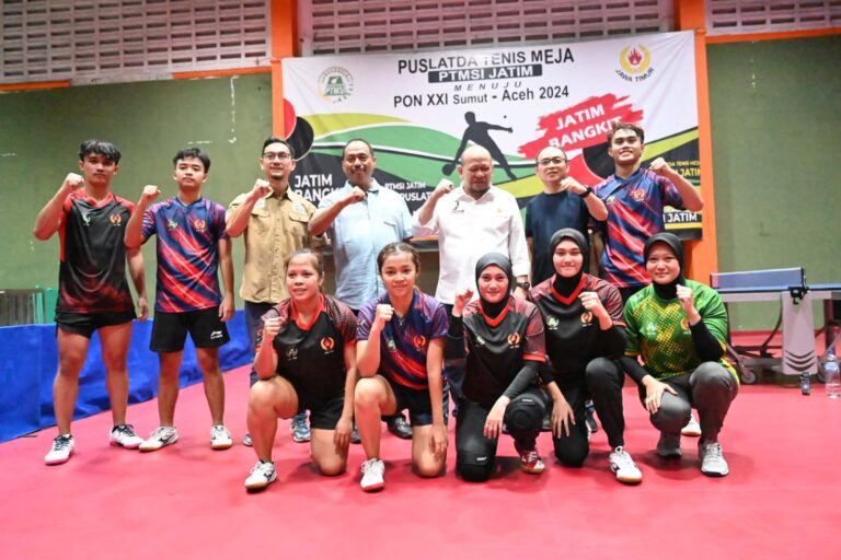 Tinjau Puslatda Tenis Meja Jatim, LaNyalla Yakin Bapel Puslatda Obyektif Pilih Atlet