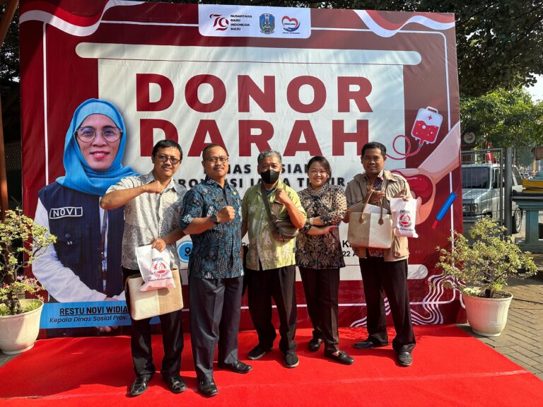 Donor Darah Jadi Rangkaian Peringatan HUT Kemerdekaan RI ke-79 di Dinsos Jatim