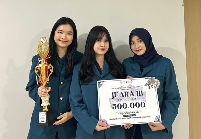 Gagas EUGENIA, Mahasiswa FKG UNAIR Sabet Juara 3 Kompetisi Poster Internasional