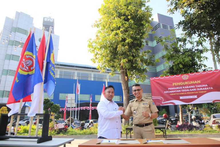 Cara Unik Kecamatan Tegalsari Lantik Pengurus Karang Taruna Periode 2024-2029, Lakukan Konvoi Hingga Pembentangan Bendera