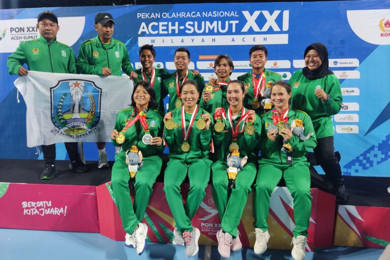 PON XXI 2024 : Tak Terbendung, Tenis Lapangan Jatim Sapu Bersih Emas PON 2024