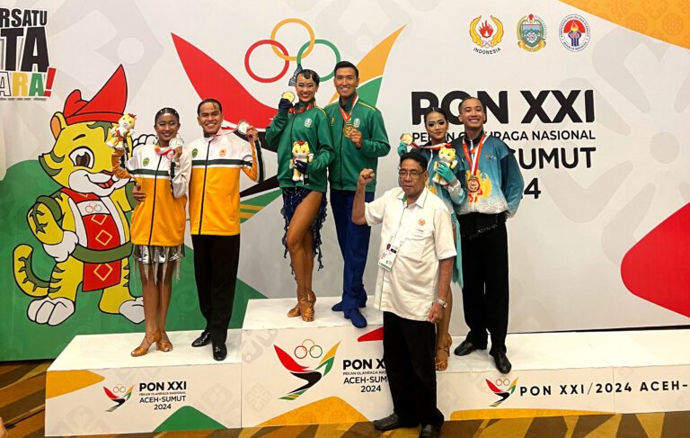 Dancesport Akhirnya Sumbang Medali Emas Untuk Jatim di PON XXI 2024