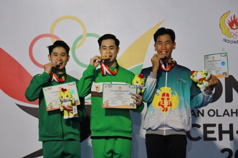 Rainer Renaldy Raih Medali Perak Wushu Nomor Taolu Taijiquan Putra