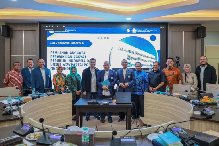 Ujian Proposal Doktoral Unair, Ketua DPD RI Bedah Perbaikan Kualitas Pembentuk Undang-Undang Melalui Unsur Non Parpol