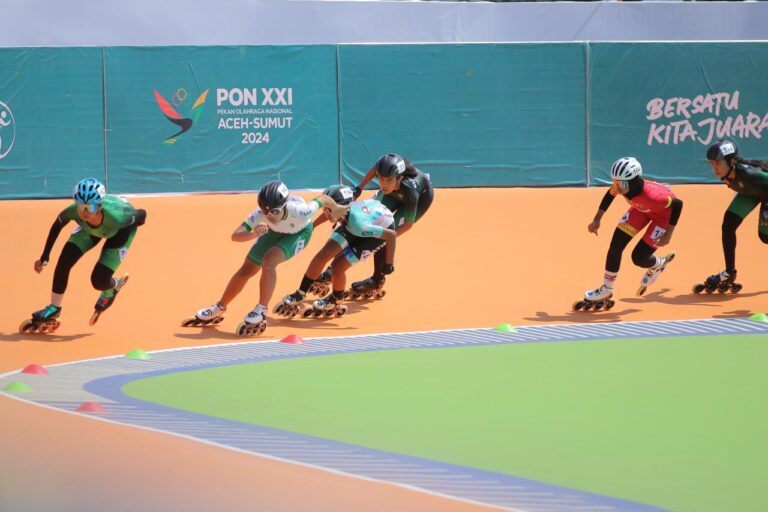 PON XXI ACEH-SUMUT 2024 : Jatim Sabet Medali Emas dan Perak Sepatu Roda Nomor 10.000 meter Putra