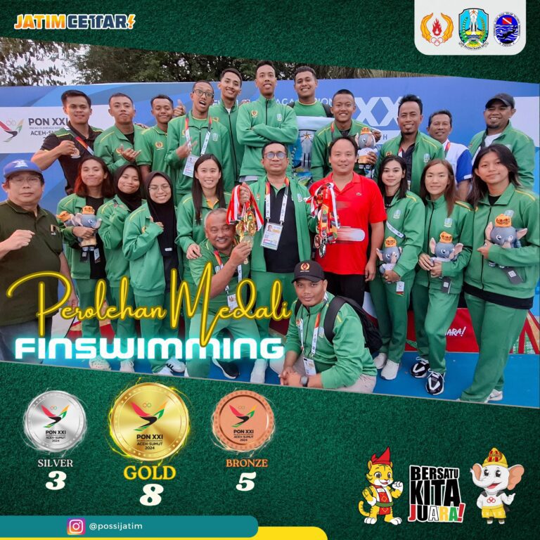 Trik POSSI Jatim Hattrick Juara Umum PON