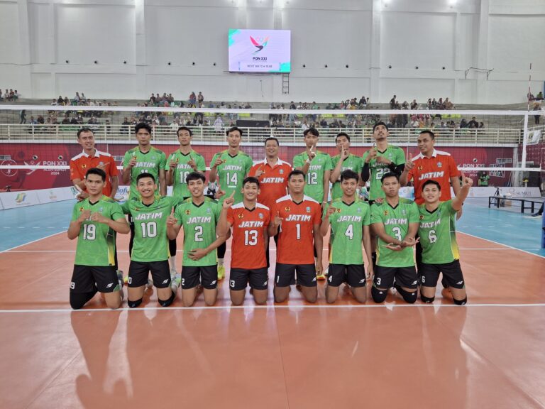 PON XXI 2024 : Tim Bola Voli Jatim Kalahkan Tim Kaltim
