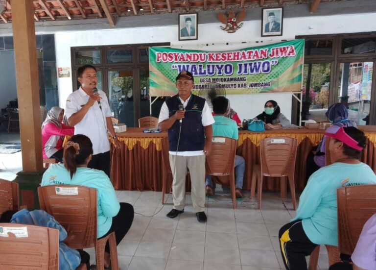 TKSK Bandarkedungmulyo Pantau Kesehatan Jiwa PPKS di Posyandu ‘Waluyo Jiwo’