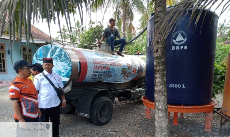 Antisipasi Kekeringan, Pemkab Banyuwangi Terus Distribusikan Air Bersih