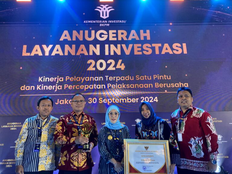 Surabaya Raih Layanan Investasi Terbaik Nasional, Ombudsman: Apresiasi Inovasi Pemerintah Kota