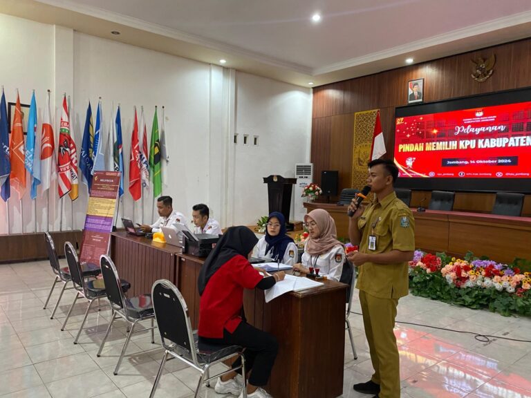 Proses Pindah Pemilih oleh Pemprov Jatim melalui UPT PSBR Jombang ke KPU Kabupaten Jombang