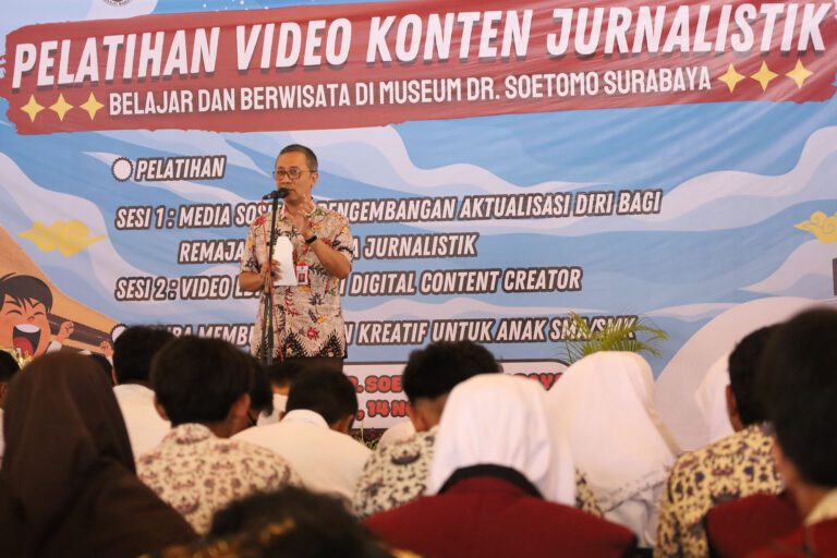 Anak Muda Pengguna Aktif Medsos, Pemkot Surabaya bersama BK3S dan YKAI Jatim Gelar Pelatihan Video Konten Jurnalistik