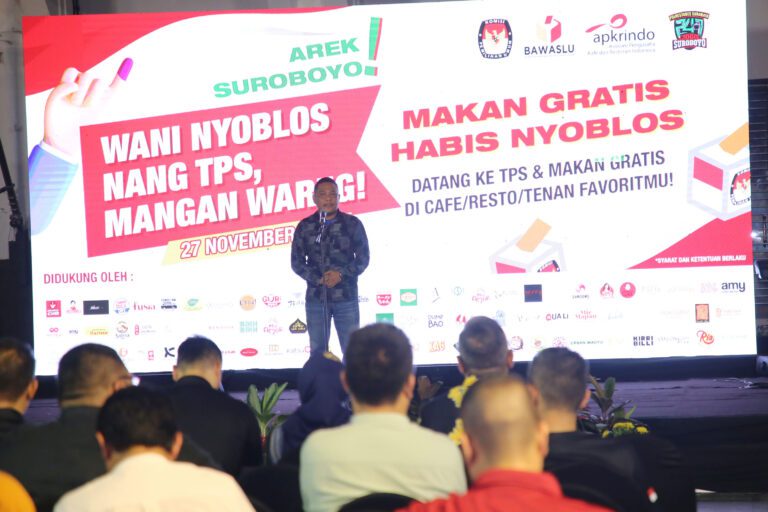 Bawaslu dan KPU Kota Surabaya Dukung Program Makan Gratis Apkrindo, Upaya Tingkatkan Partisipasi Masyarakat