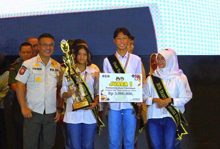 Pemkot Surabaya Gelar Awarding Duta Trantibum 2024, Perkuat Karakter Pelajar