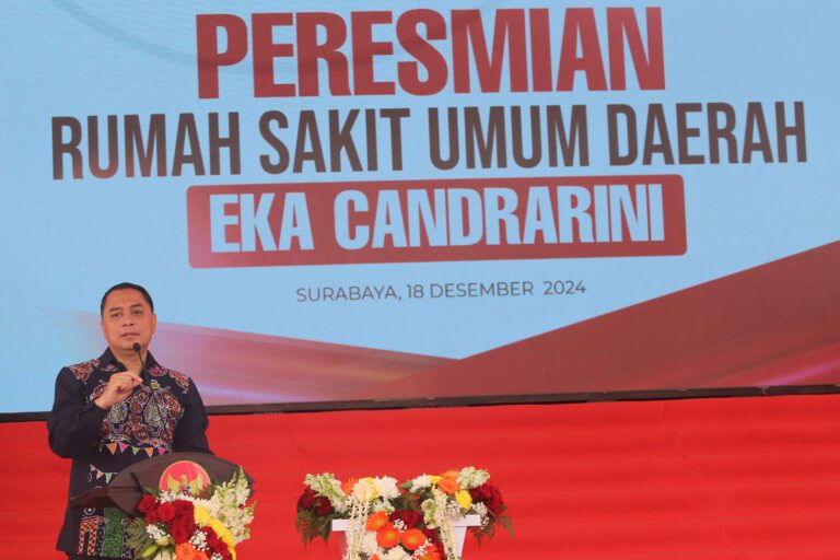 Tingkatkan Pelayanan Kesehatan Warga Surabaya, Wali Kota Eri Resmikan RSUD Eka Candrarini