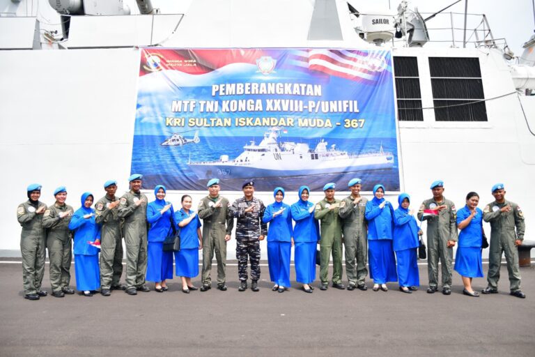 Wakil Komandan Puspenerbal Lepas Keberangkatan Satgas MTF Konga XXVIII-P UNIFIL Lebanon