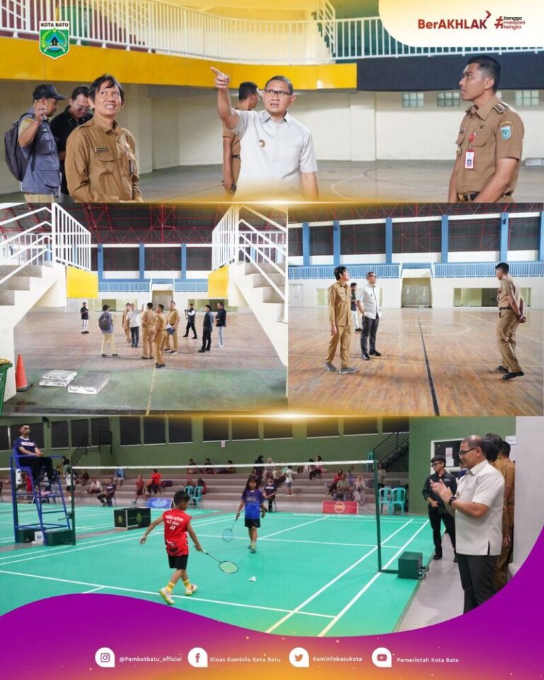 Jelang Porprov 2025, GOR Ganesha dan GOR Gajahmada Batu Direvitalisasi