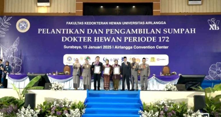 Lantik Dokter Hewan Baru, Dekan FKH Dorong Lulusan untuk Terus Bersaing