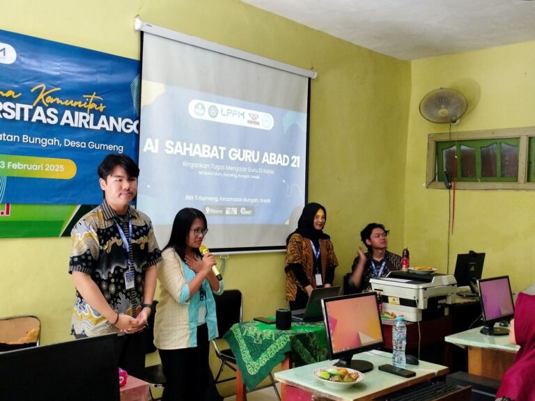 Ringankan Tugas Administrasi Guru, Mahasiswa UNAIR Integrasikan AI ke Sekolah