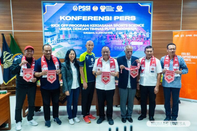 Kerja Sama Sport Science Unesa dan PSSI : Perkuat Timnas Putri Indonesia Naik Peringkat di ASEAN