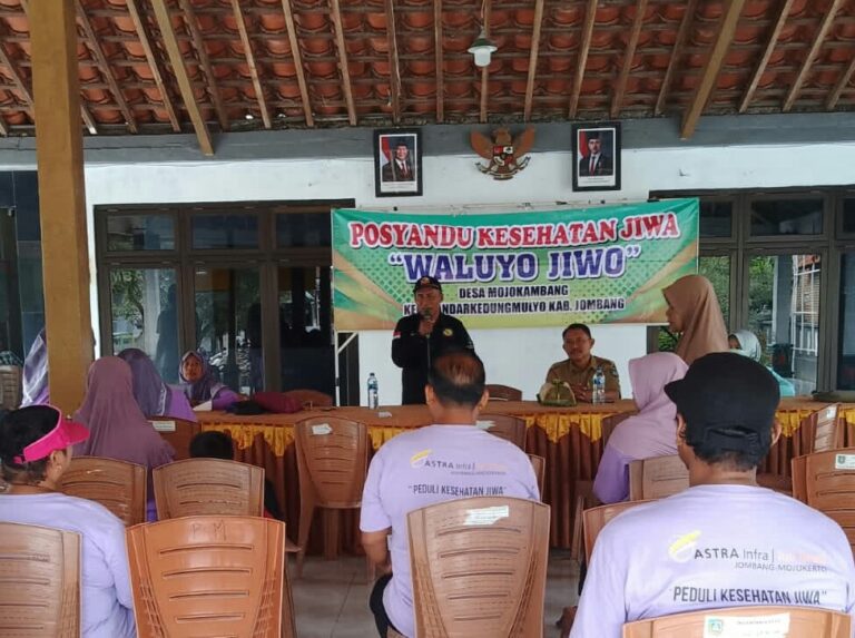 Pulihkan Kesehatan Mental ODGJ, TKSK Bandarkedungmulyo Jombang Aktif Terlibat di Posyandu Waluyo Jiwo