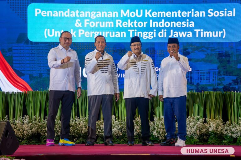 Unesa dan PTN-PTS se-Jatim Kerja Sama dengan Kemensos RI Atasi Kemiskinan Ekstrim