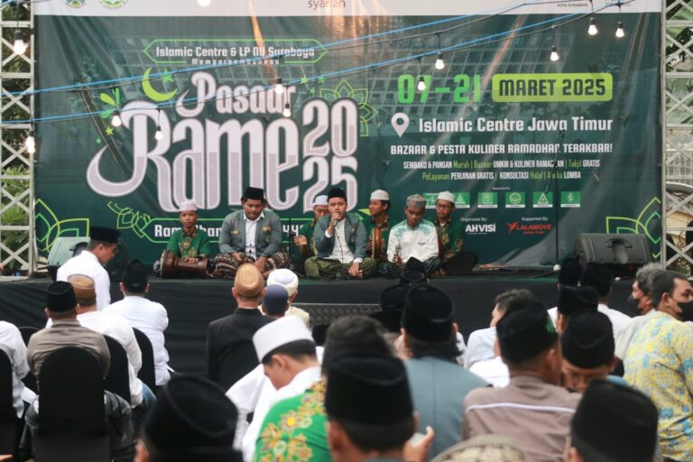 PC NU Gelar Pasar Rame Ramadan di Masjid Raya Islamic Center Surabaya untuk Sejahterakan UMKM