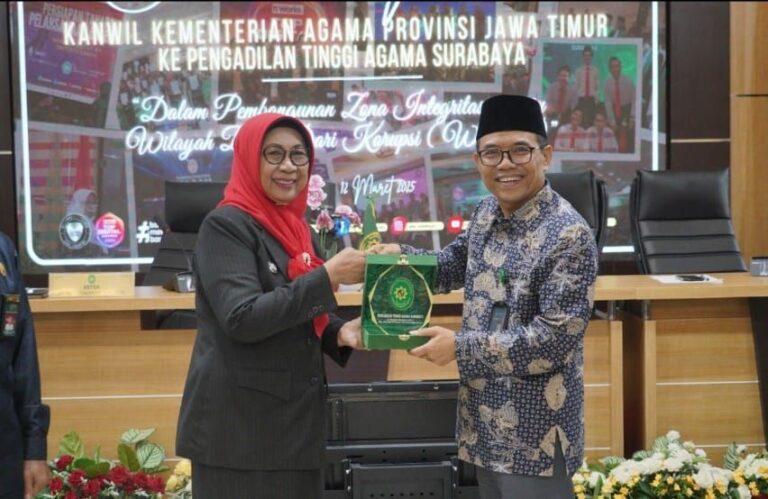 Sinergi Kanwil Kemenag Jatim dan Pengadilan Tinggi Agama Surabaya Mewujudkan Zona Integritas WBK-WBBM