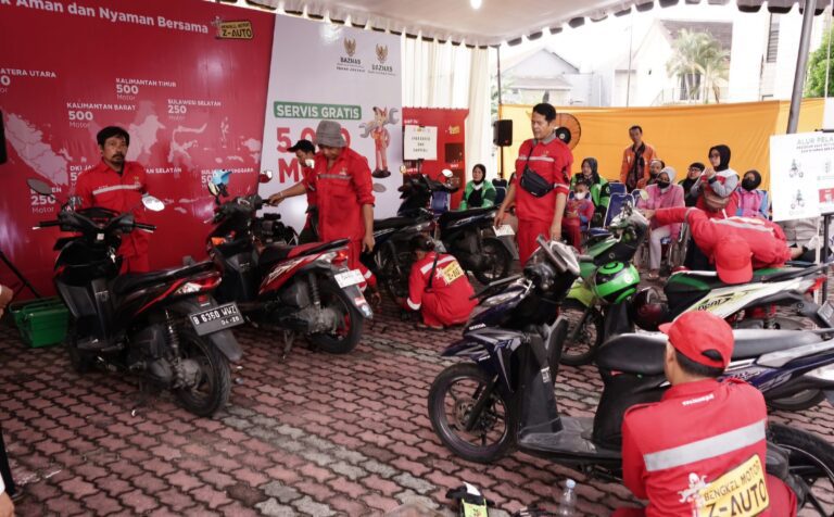 Mudik Aman dan Nyaman, Baznas Jatim Gelar Servis Gratis untuk 500 Motor