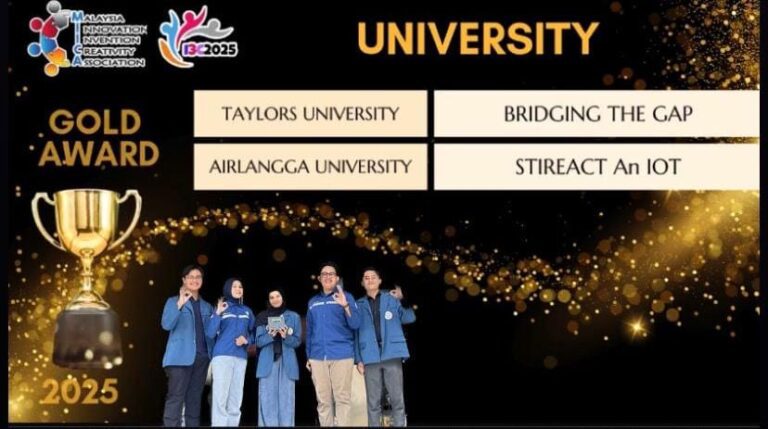 Gagas Alat Ukur Kelelahan Kerja Berbasis IoT, Tim UNAIR Sabet Medali Emas Internasional