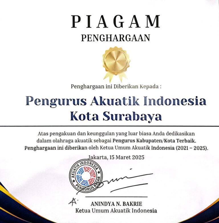 Akuatik Surabaya Berharap Pemkot Bangun Kolam Renang Bertaraf Internasional