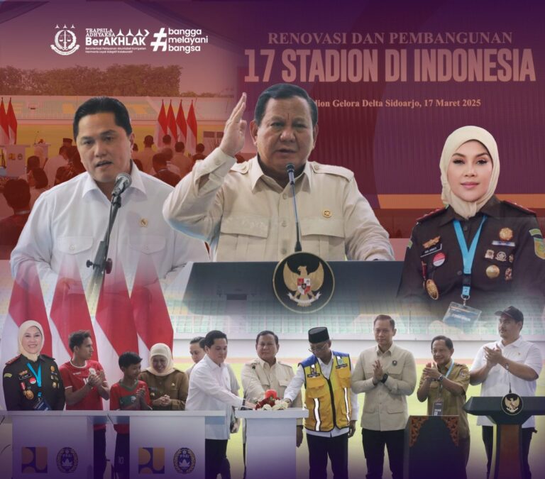 Kajati Jatim Hadiri Peresmian 17 Stadion oleh Presiden di Sidoarjo