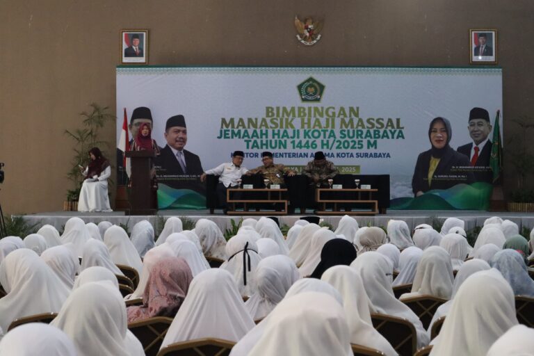 Kemenag Surabaya Gelar Manasik Akbar Jelang Keberangkatan Haji