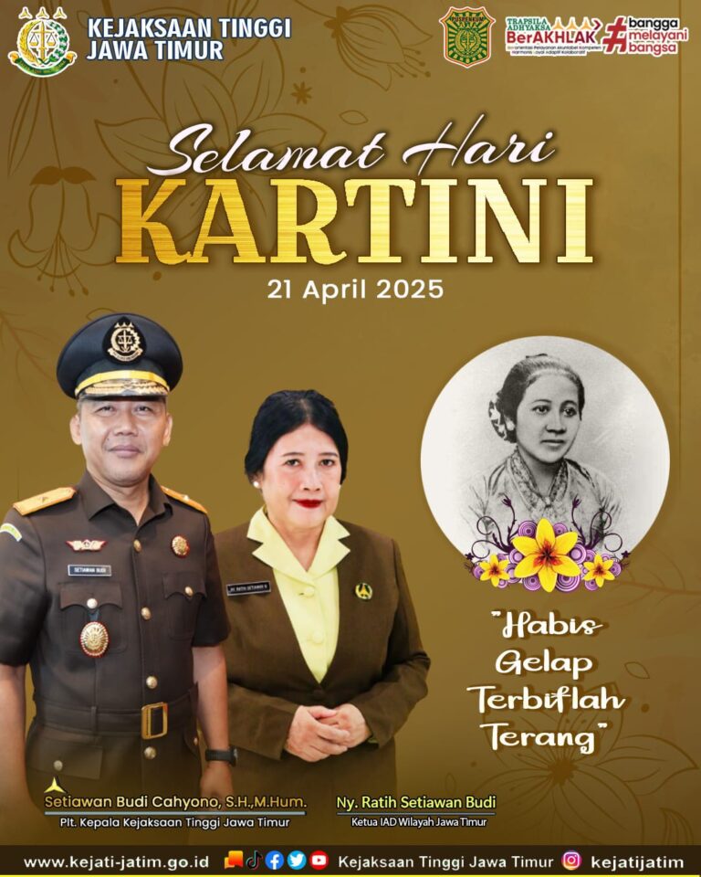 Keluarga Besar Kejati Jatim Ucapkan Selamat Hari Kartini