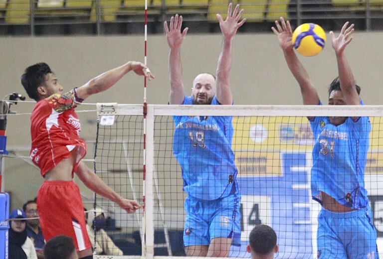 PLN Mobile Proliga 2025 : Bank Sumsel Kalahkan Samator  Laga Pembuka Seri Kedua Final Four