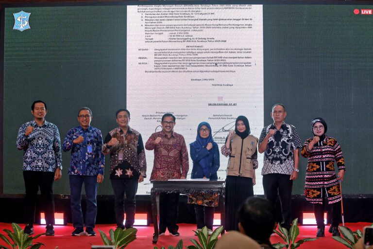 Musrenbang RPJMD 2025-2029 Resmi Disepakati, Surabaya Mantapkan Arah Pembangunan 5 Tahun Mendatang
