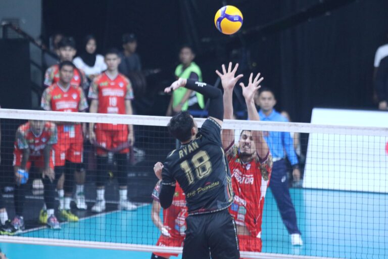 PLN Mobile Proliga 2025 : Bank Sumsel Raih Poin Penuh Usai Tumbangkan Samator 3-0