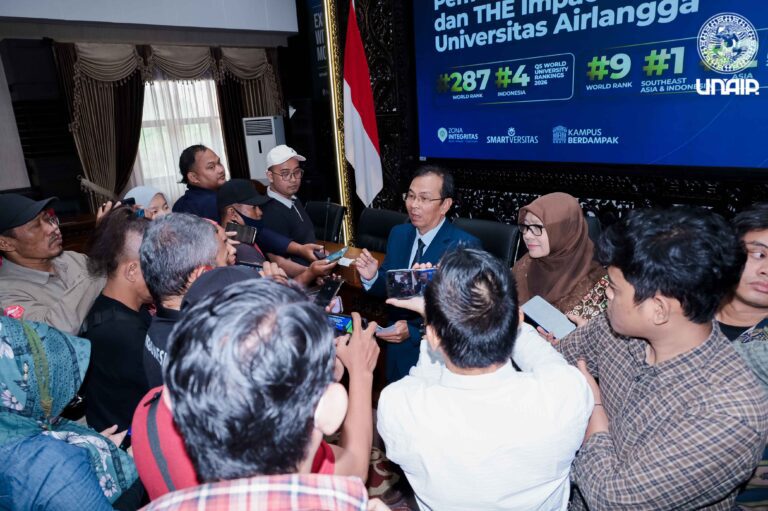 UNAIR Duduki Posisi 287 Dunia Versi QS WUR dan Posisi ke-9 Dunia THE Impact Rankings