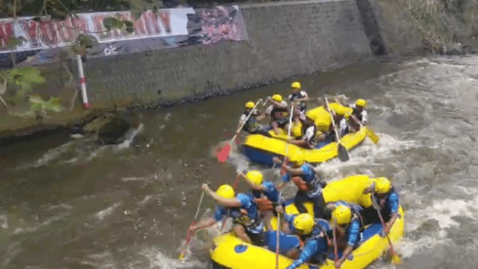 Pertandingan Cabor Arung Jeram di Kabupaten Malang. Foto : PIC Cabor Arung Jeram