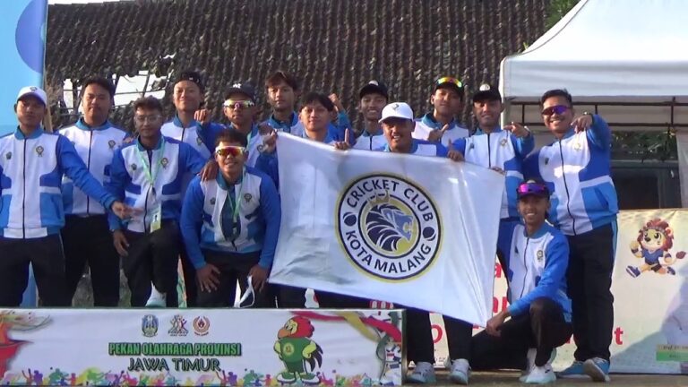Borong 5 Emas, Kota Malang Juara Umum Cricket Porprov Jatim IX 2025
