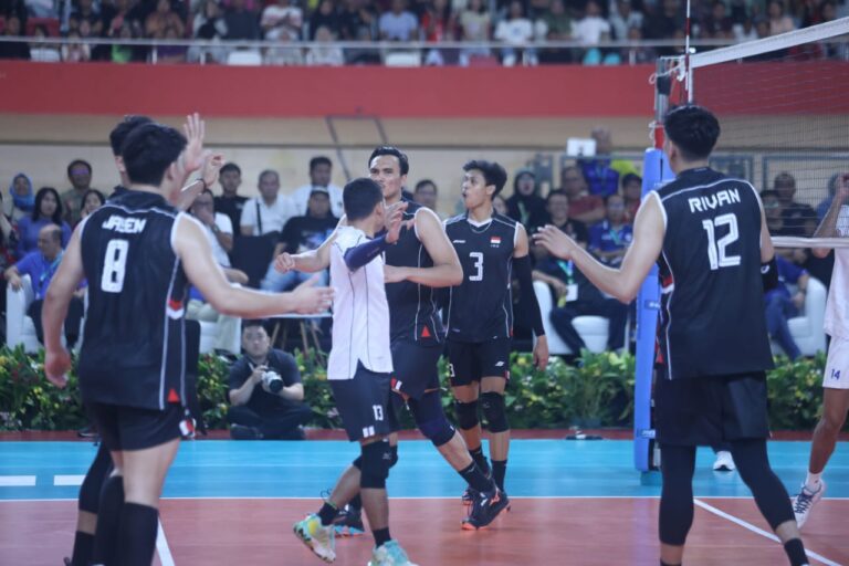 SEA V League 2025 Leg 2,Timnas Voli Indonesia Tinggal Selangkah Lagi Juara Leg 2